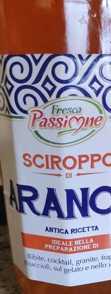 Sciroppo arancia