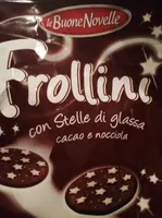 frollini con stelle di glassa cacao e nocciola