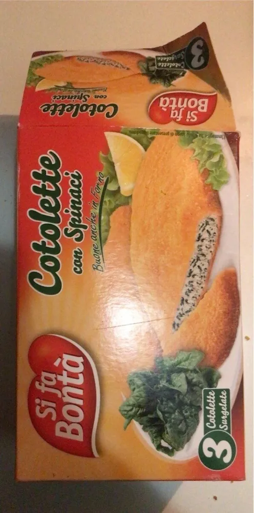 Cotolette con Spinaci
