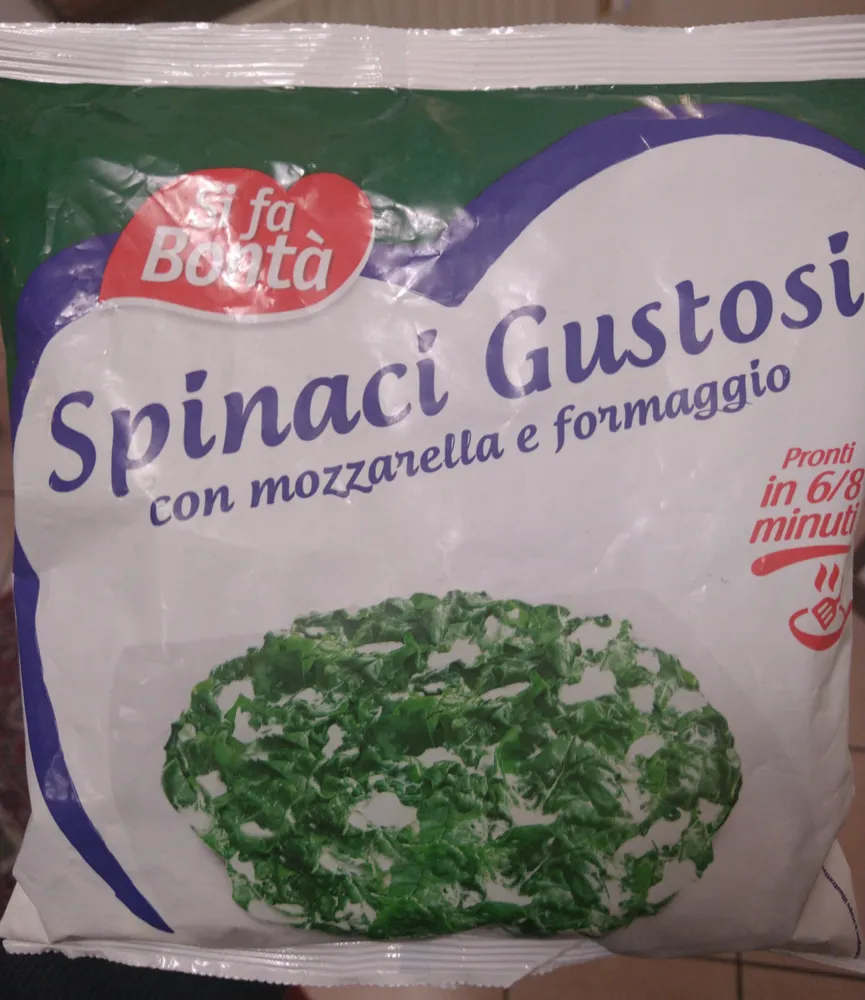 Spinaci con mozzarella