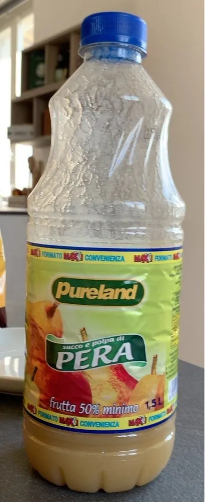 Succo e polpa di pera