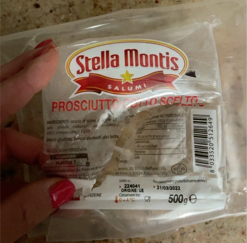 Prosciutto cotto scelto
