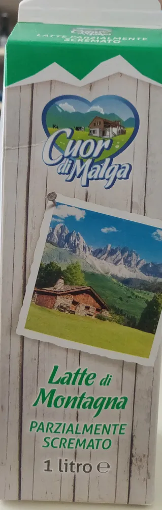 Latte di montagna parzialmente scremato