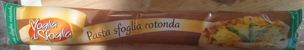 pasta sfoglia rotonda