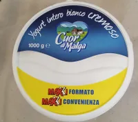 Yogurt intero bianco cremoso