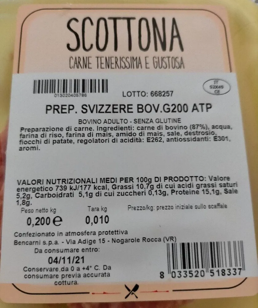 Prep. Svizzere bov. G200 atp