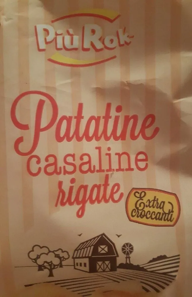 Patatine casaline rigate