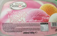 Gelato fragola limone pesca