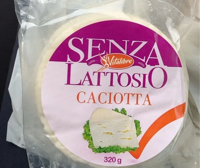 Caciotta senza lattosio