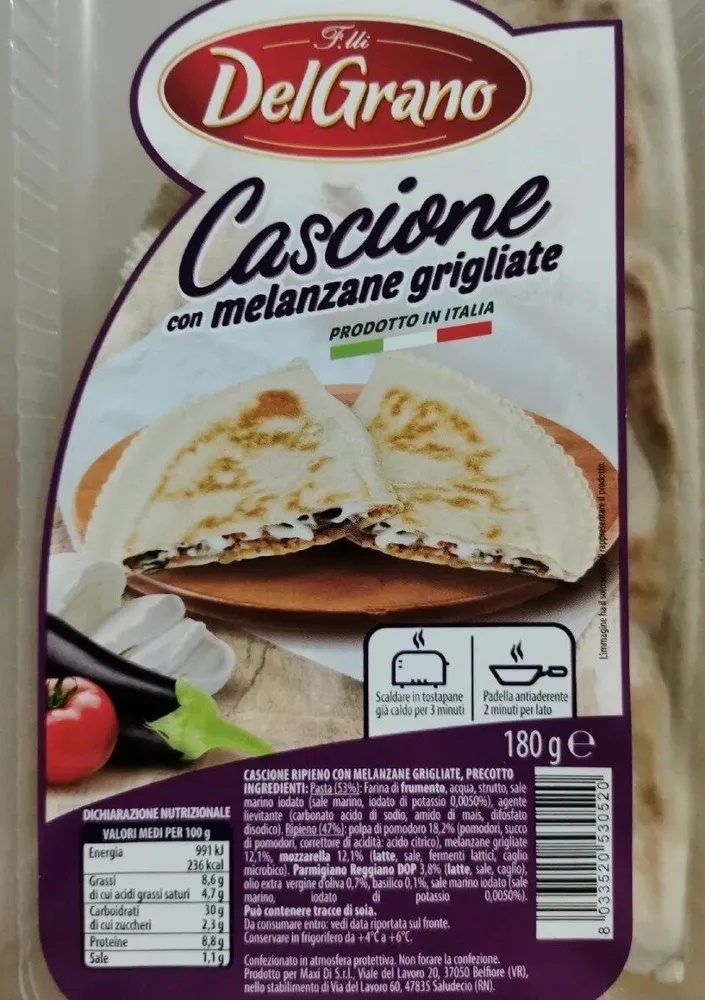 Cascio e con melanzane grigliate