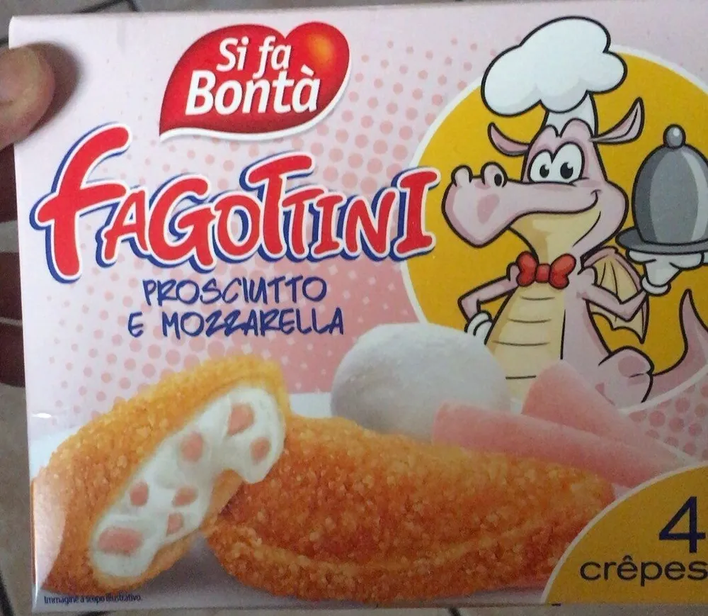 Fagottini prosciutto e mozzarella
