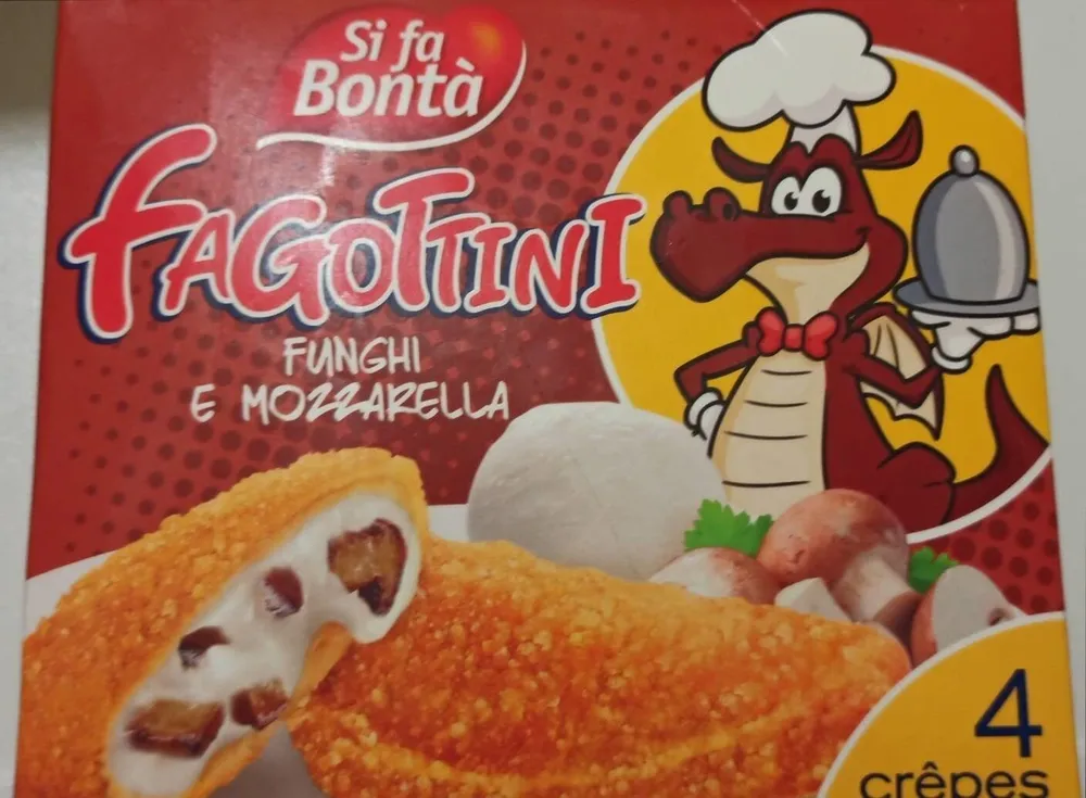 Fagottini funghi e mozzarella
