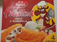 Fagottini funghi e mozzarella