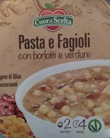 Pasta e fagioli con borlotti e verdure