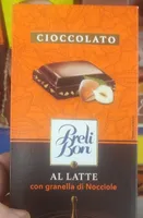 Cioccolato al latte con granella di nocciole