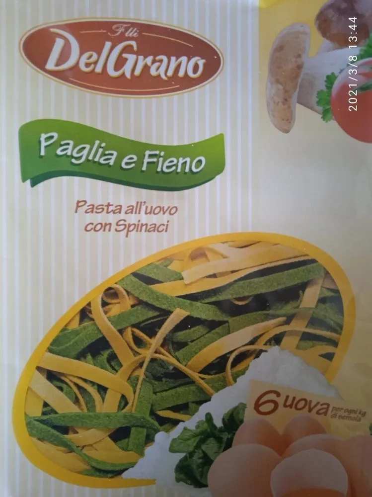 Pasta all'uovo con spinaci