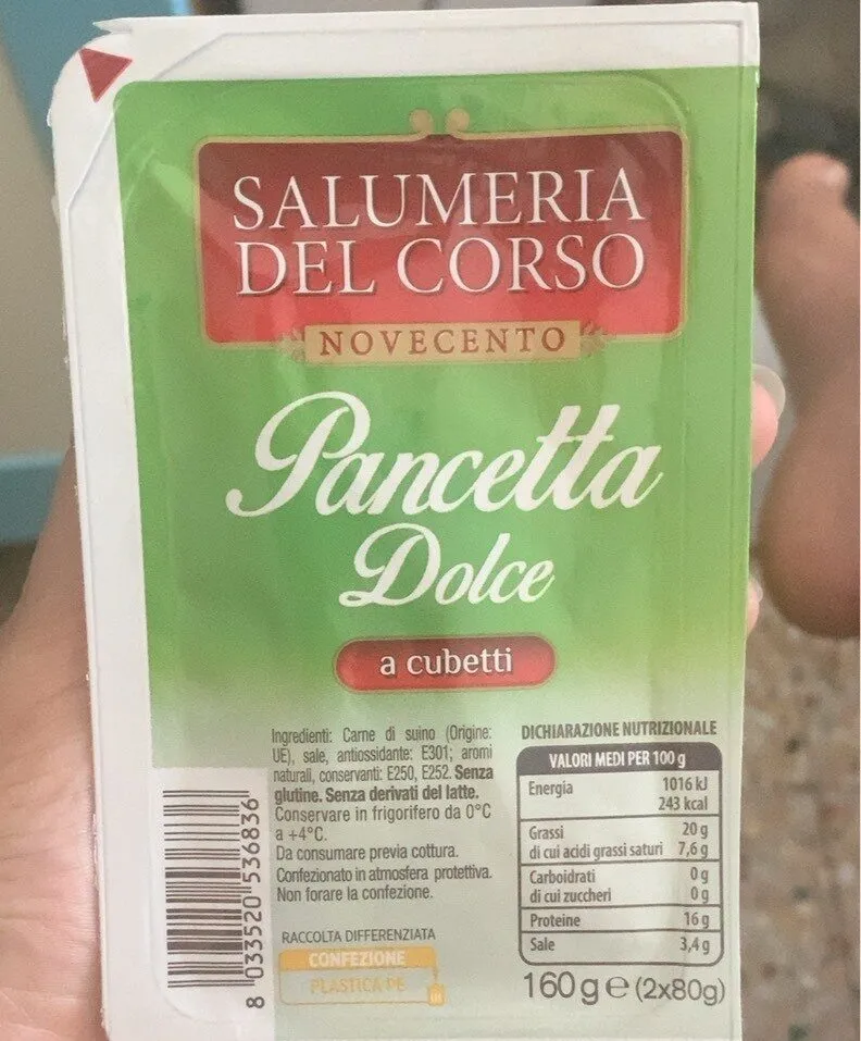 Pancetta dolce cubetti