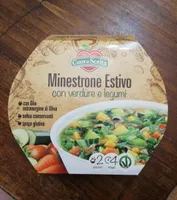 Minestrone estivo con verdure e legumi