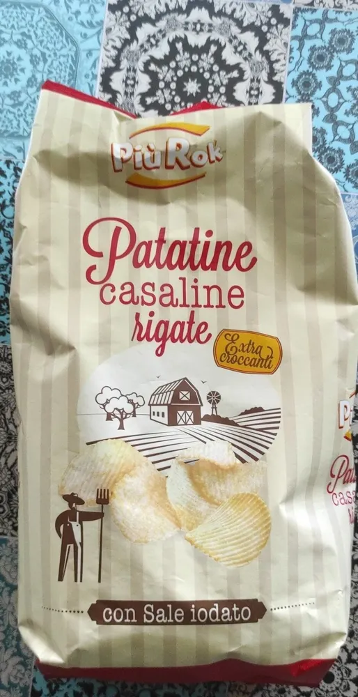 Patatine casaline rigate
