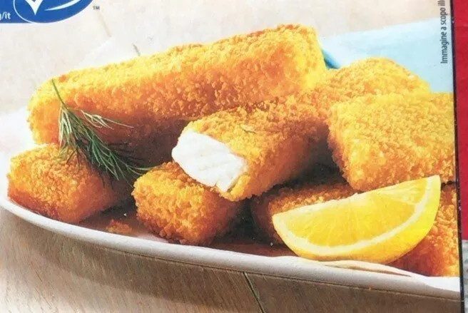 Bastoncini di filetti di merluzzo