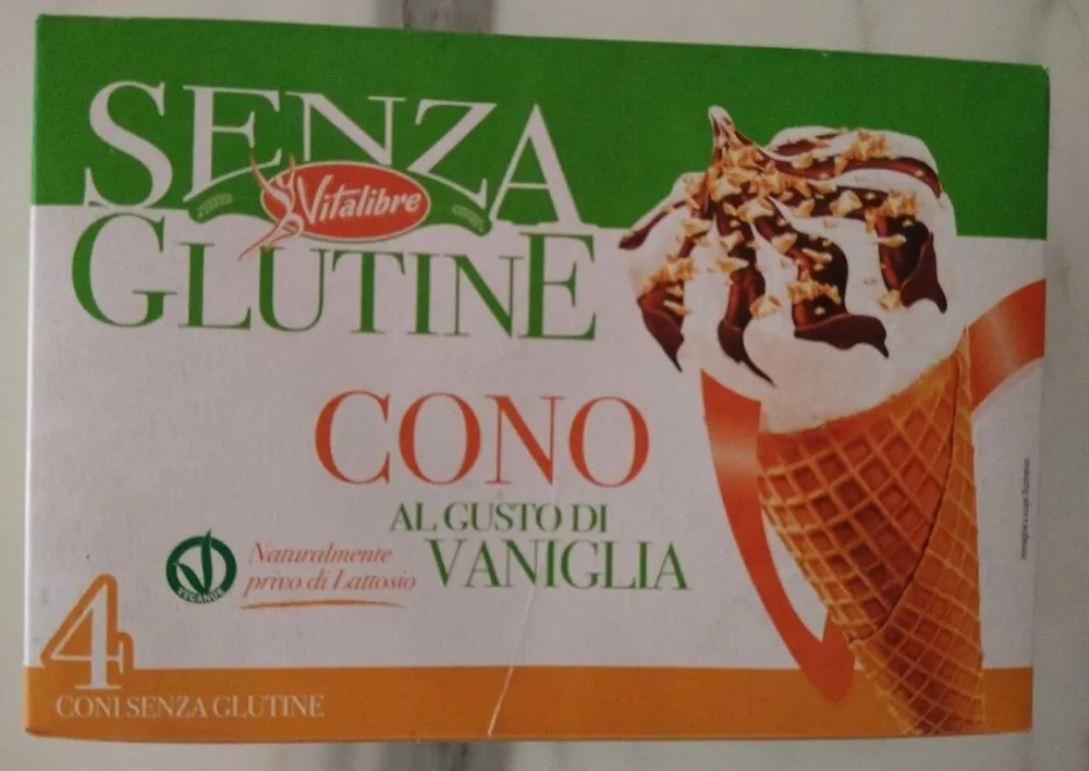 Cono senza glutine gusto vaniglia