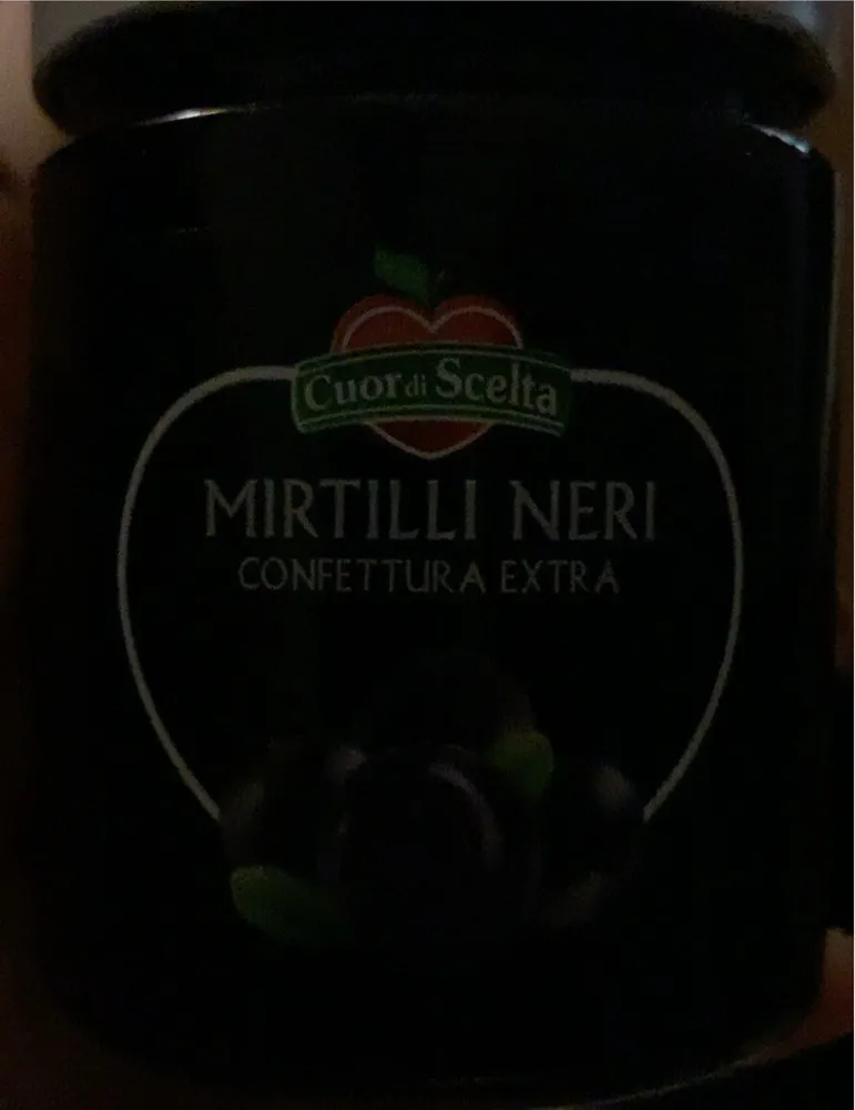 Mirtilli neri confettura extra