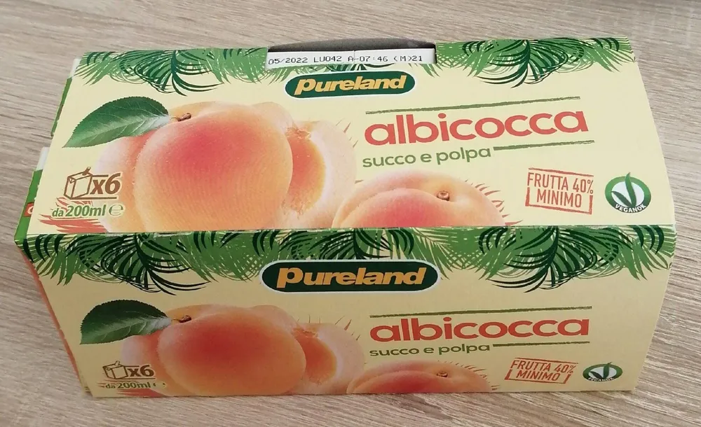 Succo e polpa di albicocca