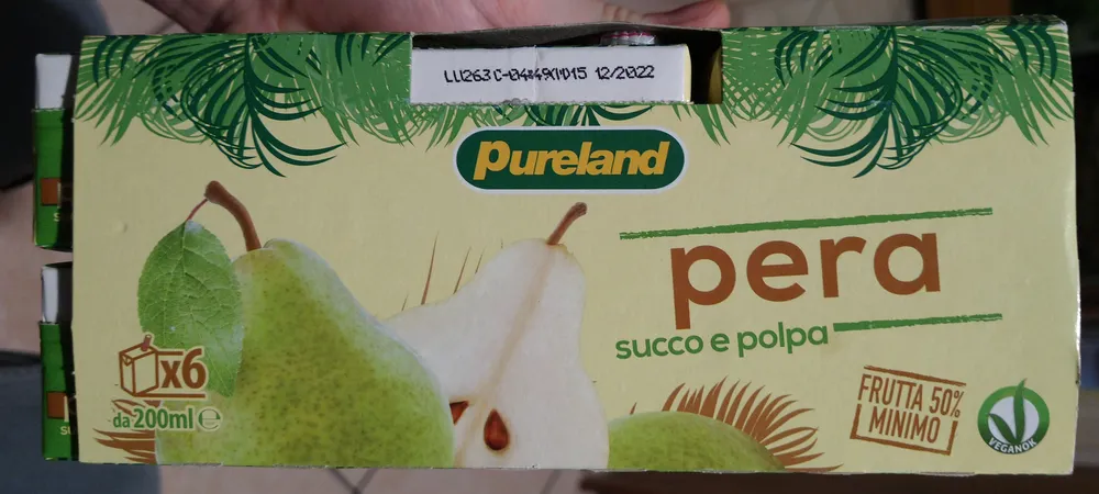 Succo e polpa pera