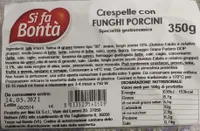 Crespelle con Funghi Porcini