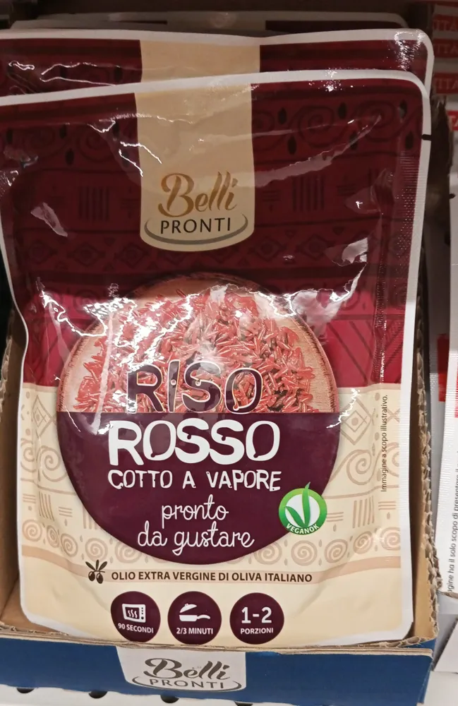 Riso rosso cotto a vapore