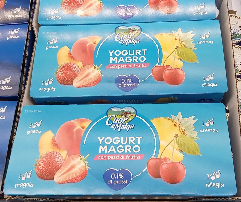 8 Yogurt alla frutta 0,1%grassi
