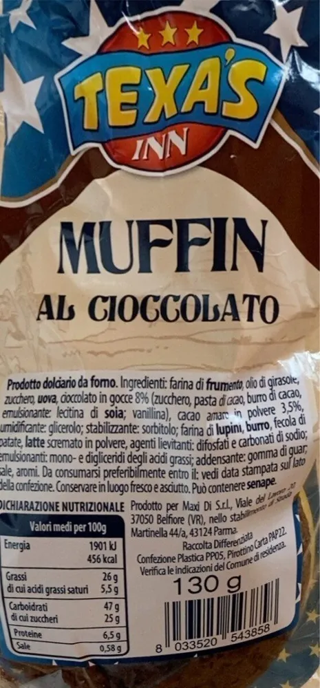Muffin al cioccolato