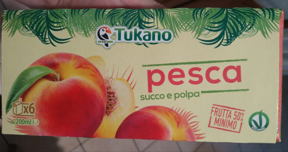 Succo e polpa pesca
