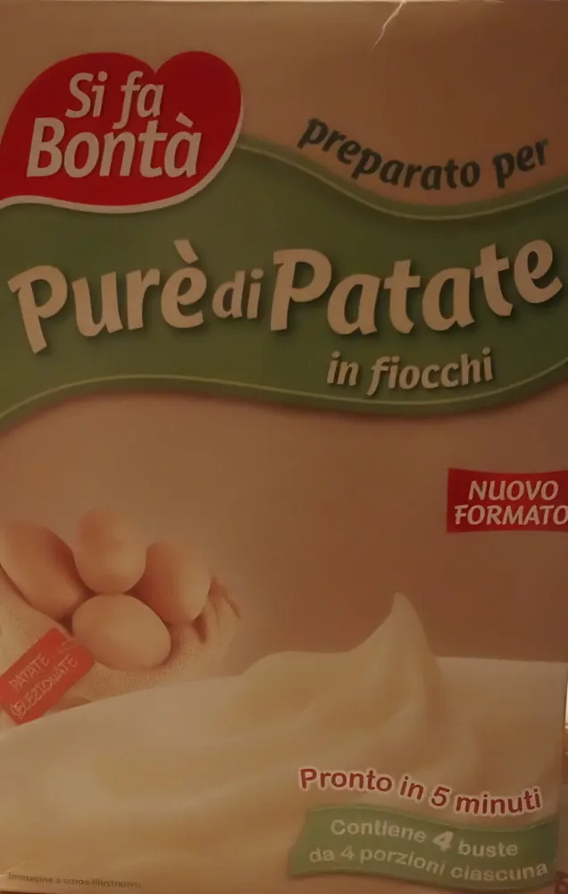 preparato per purè di patate in fiocchi