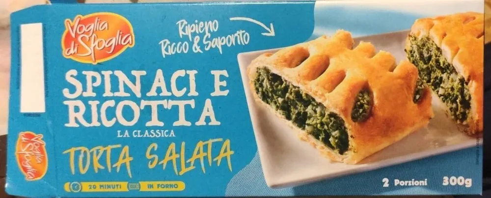 Torta salata Spinaci e ricotta