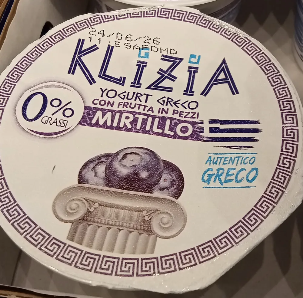 Yogurt greco 0% mirtillo