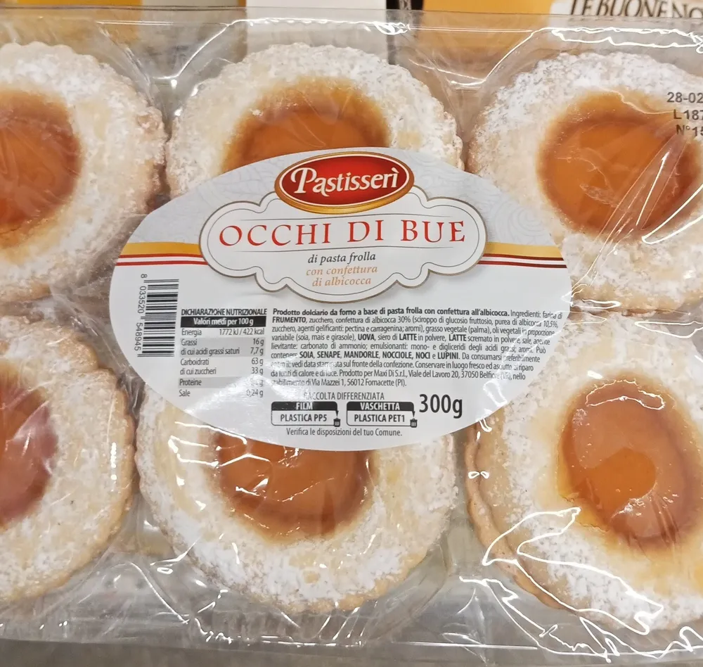 Occhi di bue biscotti