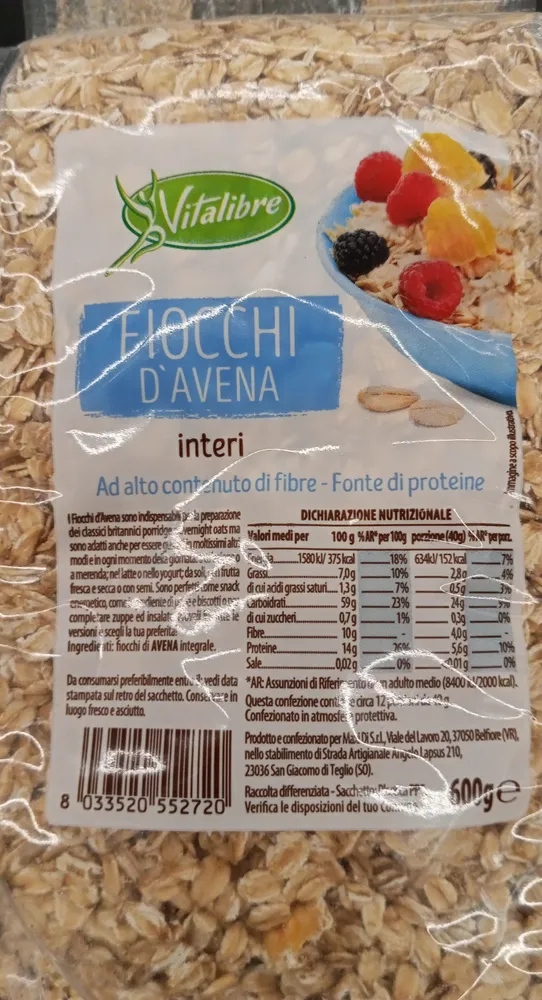 fiocchi avena vitalibre