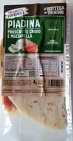 Piadina prosciutto crudo e mozzarella La bottega del panino