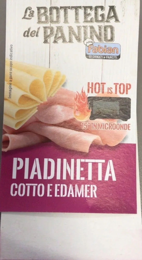 Piadinetta Cotto e Edamer