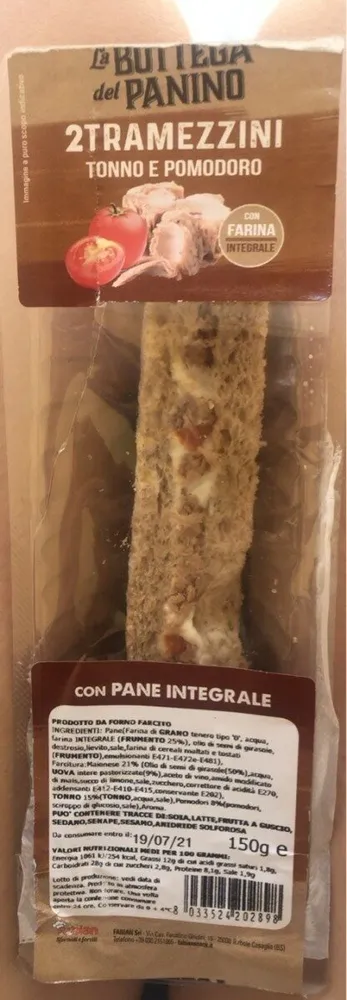 2 Tramezzini tonno e pomodoro