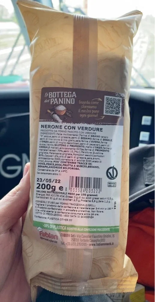Nerone con verdure
