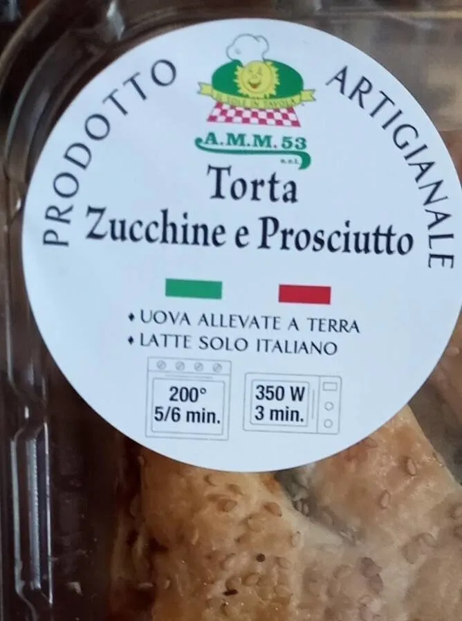 Torta di zucchine e prosciutto