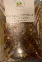 riso rosso integrale con pollo al curry