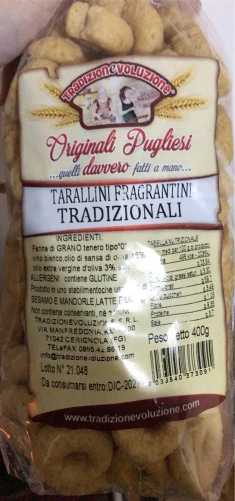 Tarallini fragrantini tradizionali