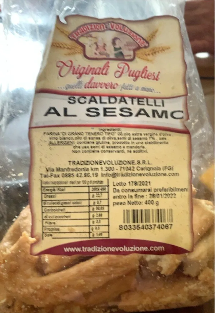 Scaldatelli al sesamo