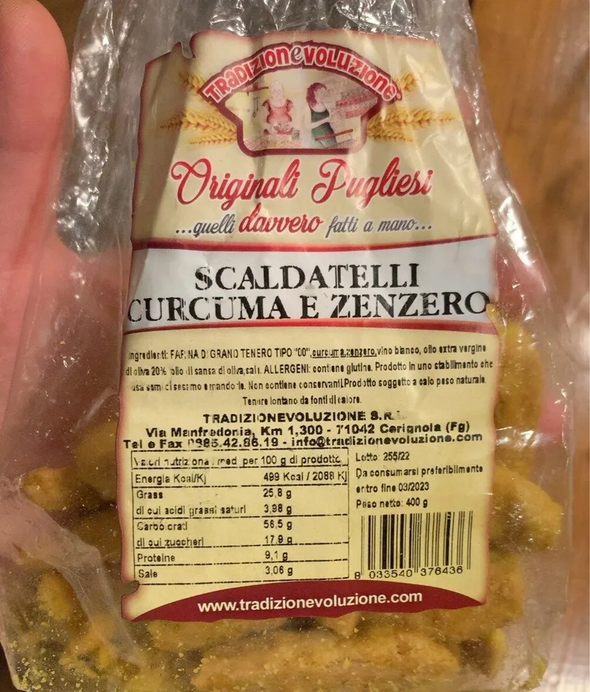 Scaldatelli curcuma e zenzero