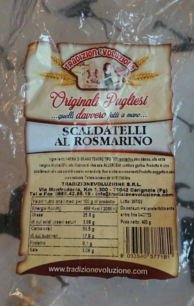 Scaldatelli al rosmarino