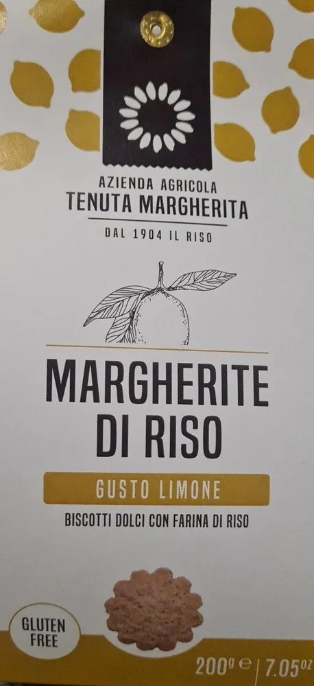 Biscotti con farina di riso e limone