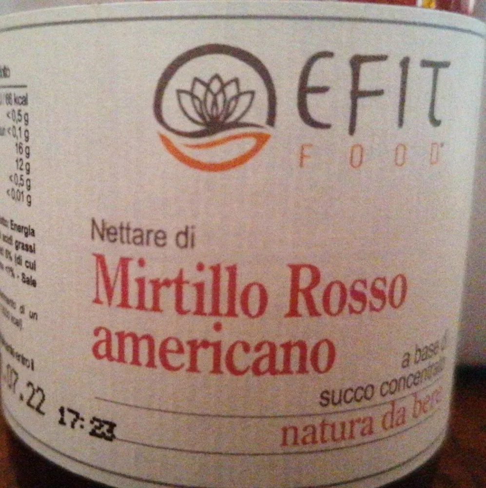 Nettare di mirtillo rosso americano